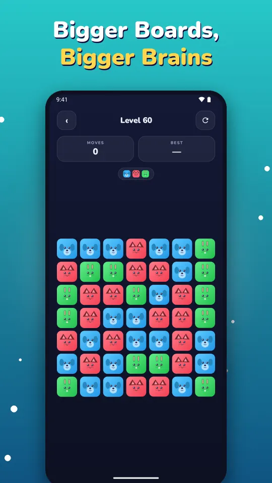 A bigger seven by seven board from a later world
